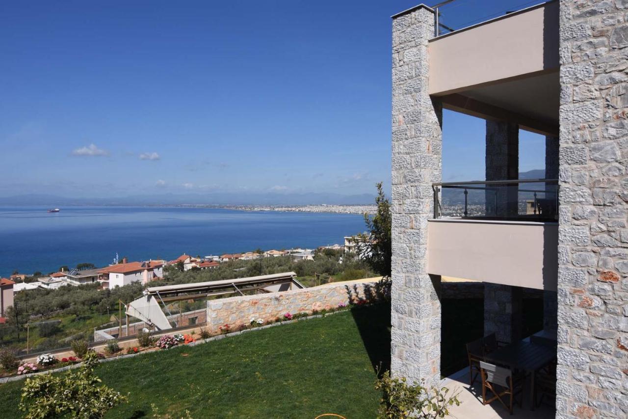 Villa Dafni - Infinite Sea Vistas With Private Pool กาลามาตา ภายนอก รูปภาพ
