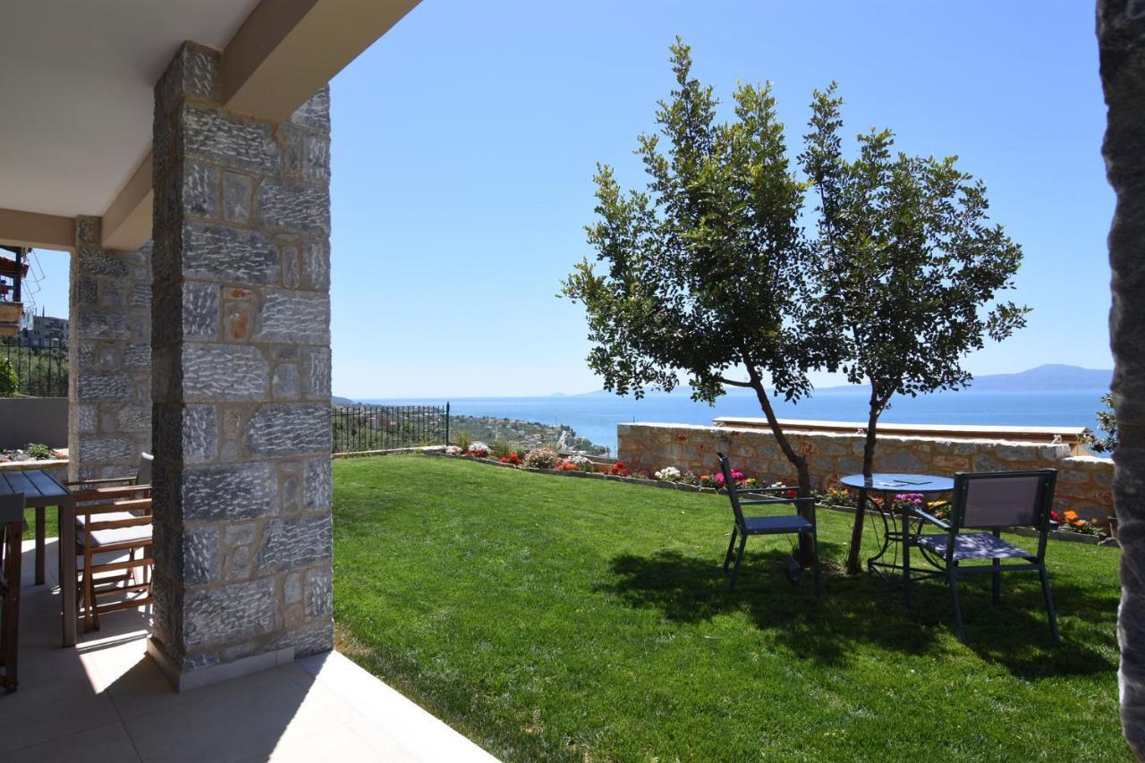 Villa Dafni - Infinite Sea Vistas With Private Pool กาลามาตา ภายนอก รูปภาพ