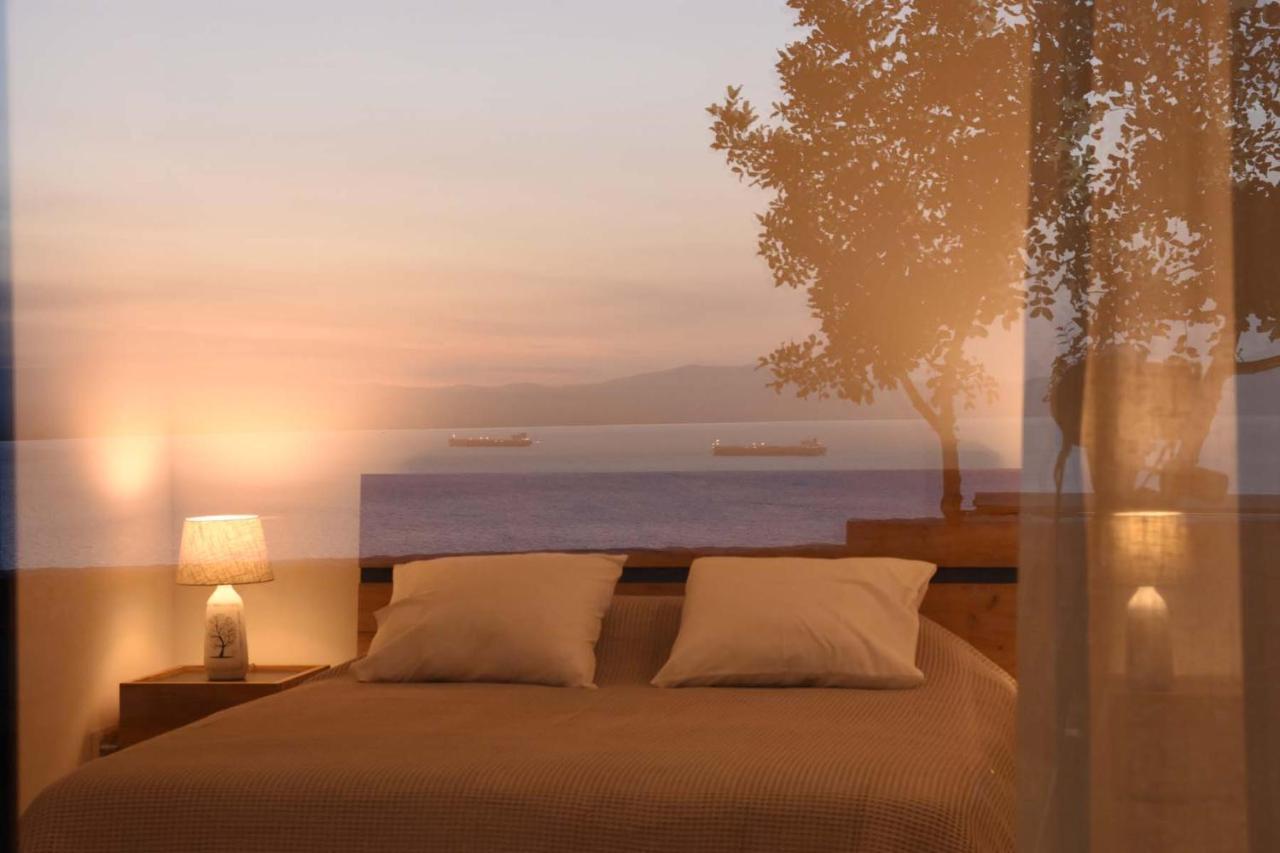 Villa Dafni - Infinite Sea Vistas With Private Pool กาลามาตา ภายนอก รูปภาพ